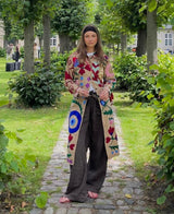 Coat Rose Suzani Sand-Wave