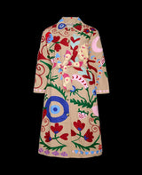 Coat Rose Suzani Sand-Wave