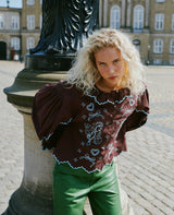 Blouse Tone Shirt Wine
