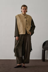 Gilet Adeline Beige-Chine