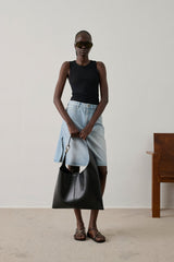 Denim Skirt Elyne Bleu-Clair