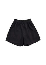 Women linen lighweight shorts - Black