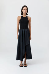 Dress Bodice Asymm Dre Black