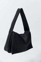 Shoulder Bag Lattice Everyday Black