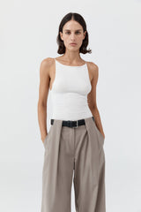 Dress Square Neck Dres Off-White