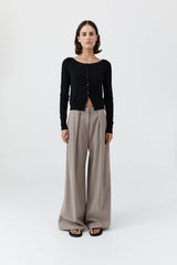 Cardigan Wool Ballet Card Black