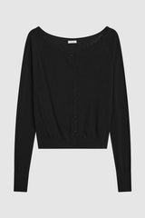 Cardigan Wool Ballet Card Black