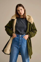 Coat Laos F02 P1133 Olive