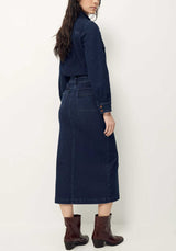 Denim Skirt Uptown Skirt Denim-Blue