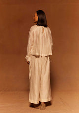 Blouse Oru Box Pleat Ivory