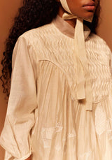 Blouse Kaeru Yoke Ivory