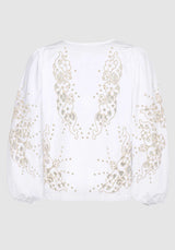 Blouse Magdalena Top Ecru