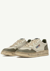 Sneaker Sup Vint Low Ls Lizard-Silver
