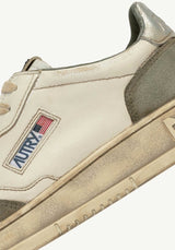 Sneaker Sup Vint Low Ls Lizard-Silver