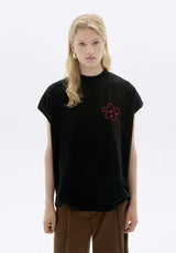 Tshirt Volta Flower Cor Black