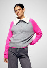 Turtleneck Knitted 2501wpm03295 Gris-Chine-Fonce-F