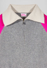 Turtleneck Knitted 2501wpm03295 Gris-Chine-Fonce-F