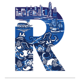 PERSONALISED PRINT: Chinoiserie Alphabet / Numbers (A-Z - 0-9)