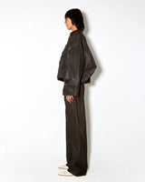 Denim Jacket Macfly Brown-Wax