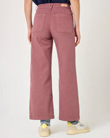 Five Women's Lucia Cropped Wide Leg Pants - Cotton Spandex Blend - Pink Magnolia