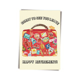 GREETING CARD: Happy Retirement-Suitcase (2 sizes)