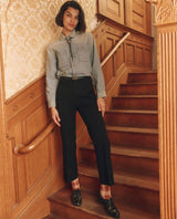 裤子 B020b840 Velvet Prim Black