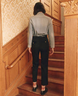 裤子 B020b840 Velvet Prim Black