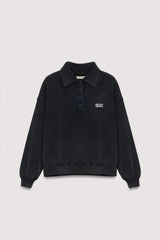 Sweatshirt Valeria Polo Washed-Grey