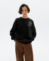 Sweatshirt Jimena Flower Ro Black