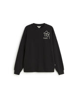 Sweatshirt Jimena Flower Ro Black