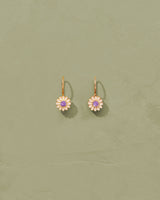 Earring Sai 84 Boucles Quartz-Rose