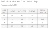 TMR Patch Pocket Embroidered Top - Grey Pearl