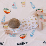 Fleece Milestone Blanket for Baby Photography - We Ramen To Be Together