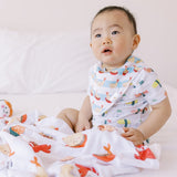 Minky Fleece Sensory Baby Blanket - Izakaya