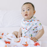 the wee bean cute asian baby in tempura bandana bib