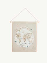 World Map Wall Hanger - The Explorer|Kids Wall Hanger