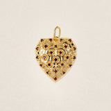 Necklace Joli Coeur Pen Grenat