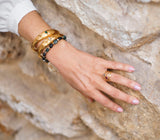 Ring Mini Coeur Bague Quartz-Citron