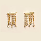 Earring Pesciu D Amore B Topaze-Blanc