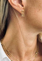 Earring Pesciu D Amore B Topaze-Blanc