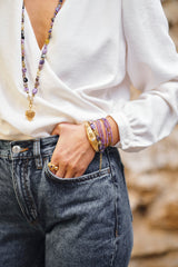 Necklace Willard Collier Charoite