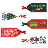 CHARITY CHRISTMAS GIFT TAG: Green Festive Taxi