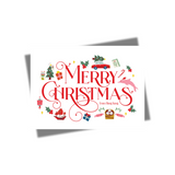 CHRISTMAS POSTCARD: Luxe Foiled Festive Medley