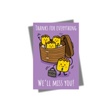 GREETING CARD: Leaving- Thanks For Everything (2 sizes)