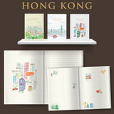 NOTEBOOK: HK Tram / HK Harbour / Victoria Peak ( 3 designs)