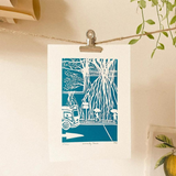 COULEUR AUBE PRINT: Kennedy Town Linoprint (available in 5 colours)