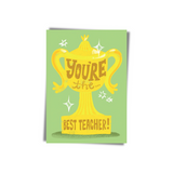 GREETING CARD: Trophy- Best Teacher