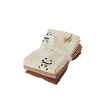 Muslin Square - Panda - 3 Pcs/Pack