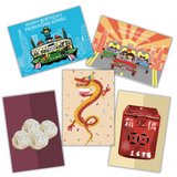 In store only GREETINGS CARDS: Bumper Pack of 8 cards (5 designs)