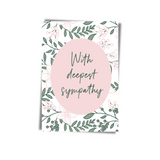 GREETING CARD: Floral- With Deepest Sympathy